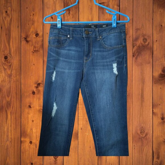 1822 Denim Women's Size 4 Taylor Distressed Raw Hem Denim Blue Jeans Casual - Picture 3 of 6